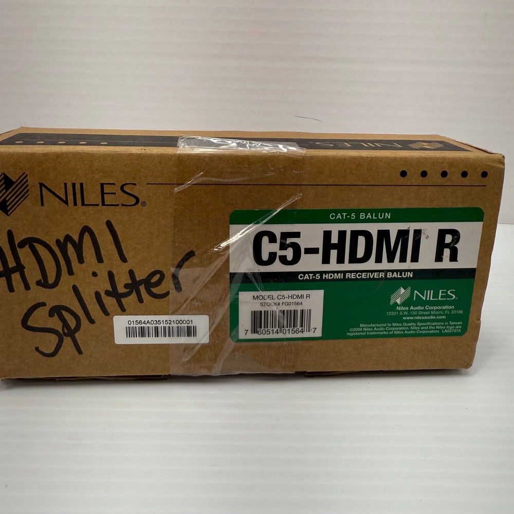 Niles C5-HDMI-R CAT-5 HDMI Receiver Balun‎ (FG01564) Works with C5-HDMI-T